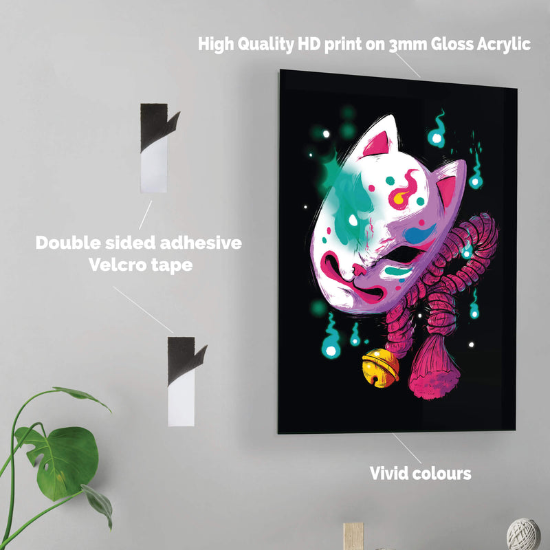 Kitsune - Acrylic Wall Art Poster Print