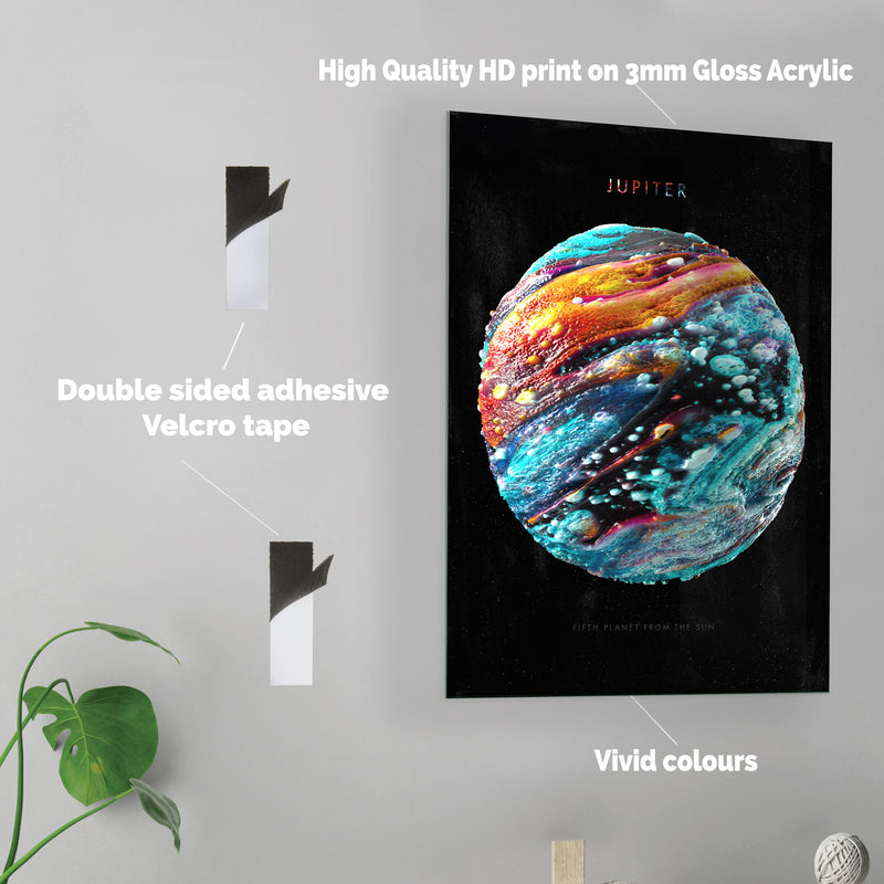 Abstract Jupiter - Acrylic Wall Art Poster Print