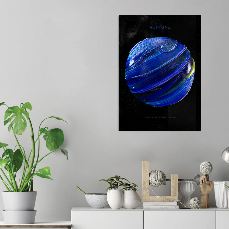 Abstract Neptune - Acrylic Wall Art Poster Print