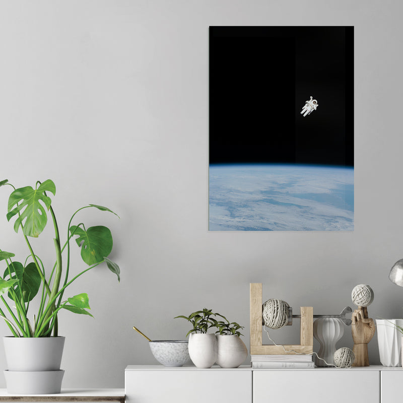 Floating in Space - Acrylic Wall Art Poster Print